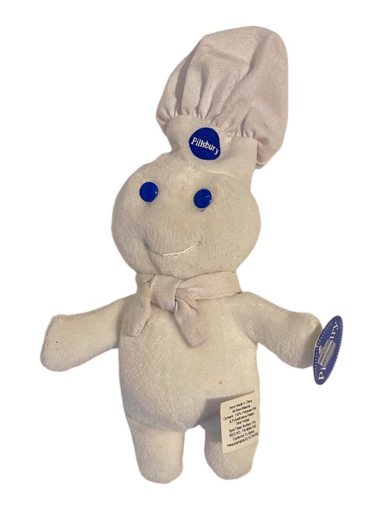 Pillsbury Other - 1999 Hand Made The PillsburyDoughboy Mini Bean Bag Doll, 6 in. (B1).